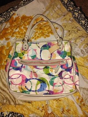 Coach multiple color shoulder bag